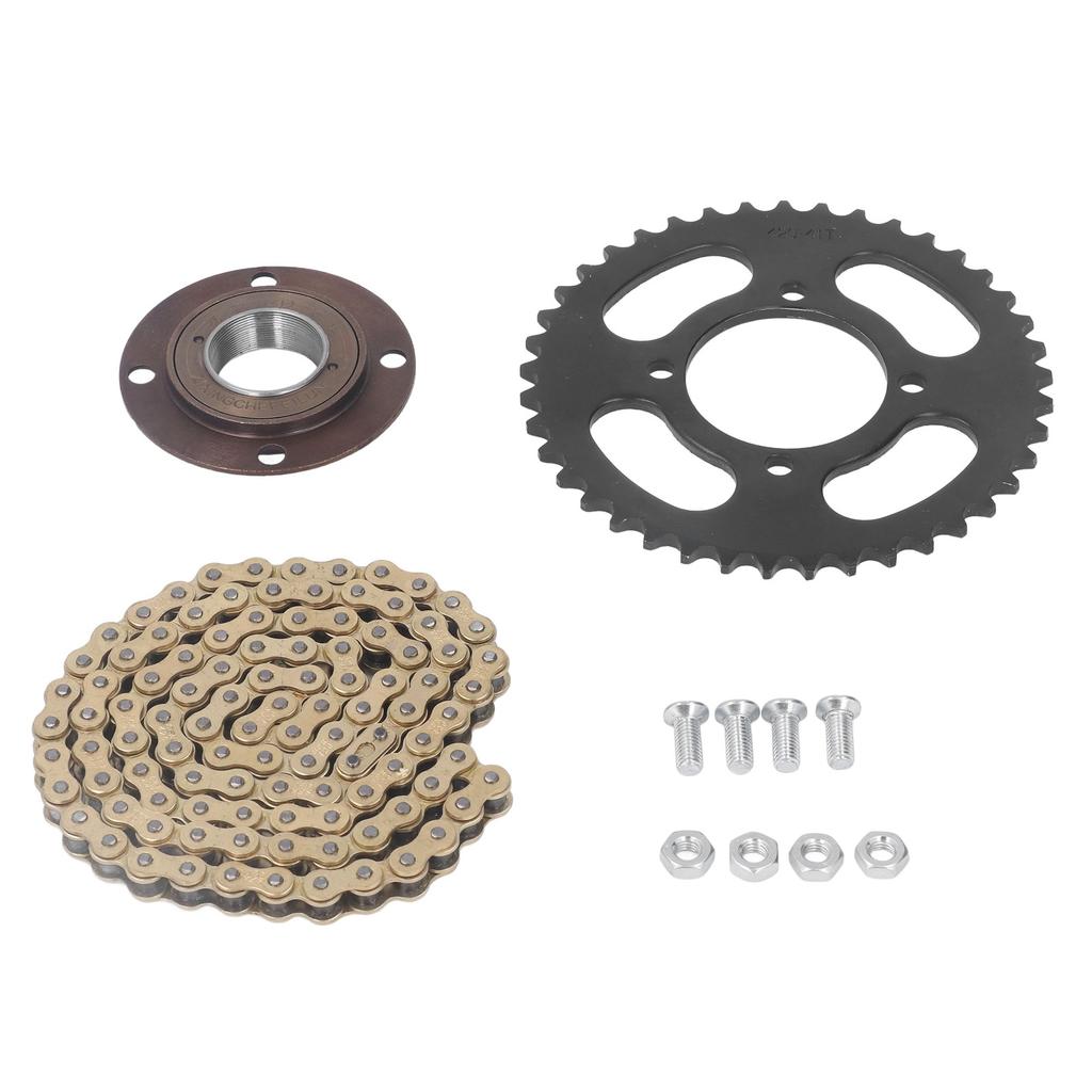 Kette Vorne Hinten Kettenblatt Kit Aluminiumlegierung Gold Antriebskette Combo 104 Glieder 420 Kette 41Z