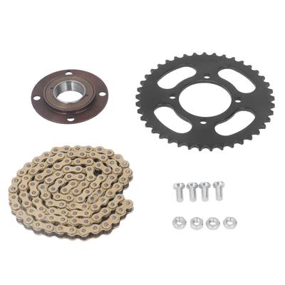 Kette Vorne Hinten Kettenblatt Kit Aluminiumlegierung Gold Antriebskette Combo 104 Glieder 420 Kette 41Z