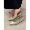 French Minimalist Flat Shoes Women's One-pedal Temperament Pointed Single Shoes Commuting Shallow Mouth Women's Shoes