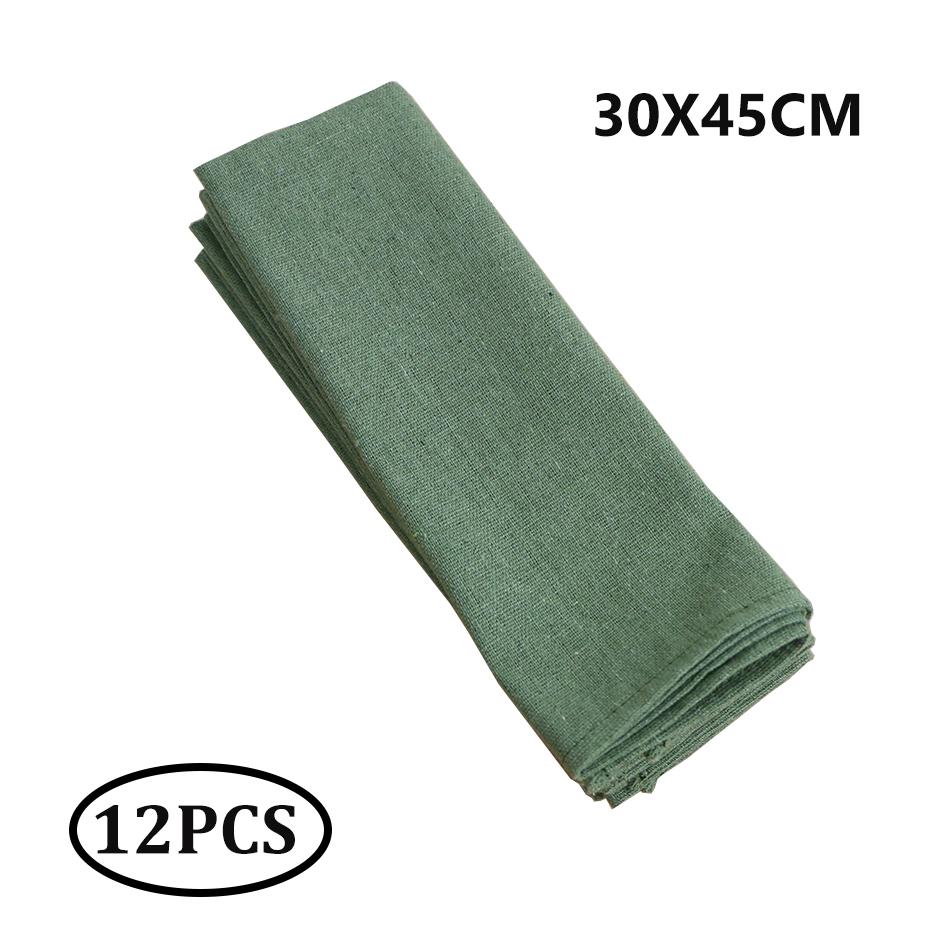 12 STUKS Polykatoen Stof Servetten, Wasbare en Herbruikbare Placemats, Duurzaam Kleurrijk Doek, voor Keuken Eetkamer Bruiloft Decoratie