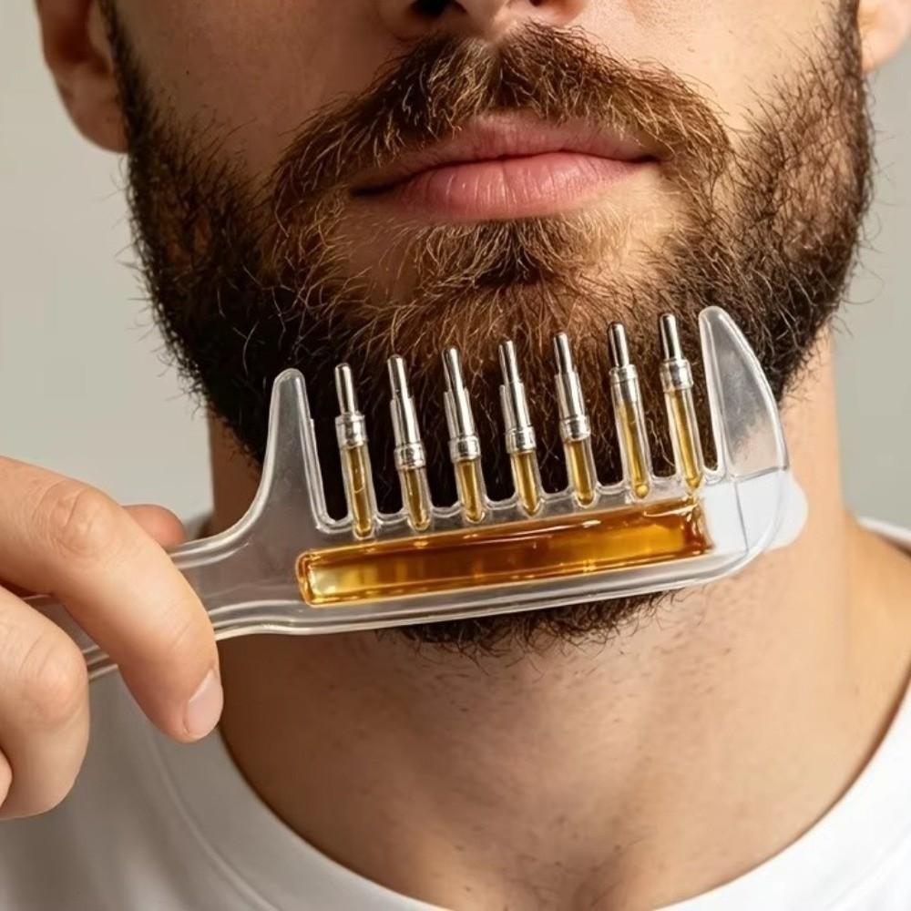 Anti-Static Scalp Liquid Guide Comb Transparent Essential Oil Applicator Scalp Nourish