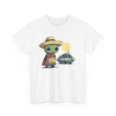 Mexican Alien Shirt | UFO Graphic Tee | Cool Alien T-Shirt | Sci-Fi Space Gift