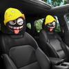 2PCS Breathable Car Pillowcase Cartoon Auto Seat Cover  Automobile Interior