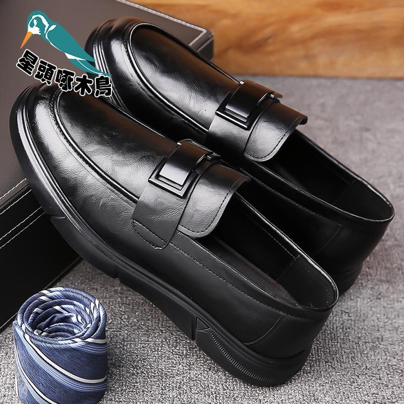 

2025 spring new cowhide business casual comfortable soft sole wear-resistant foot cover dress leather shoes 38
