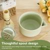 4Pc Matcha Whisk Set Elegant Matcha Kit Reusable Matcha Tea Set 500ml Ceramic Matcha Bowl with Pouring Spout Matcha Whisk Holder
