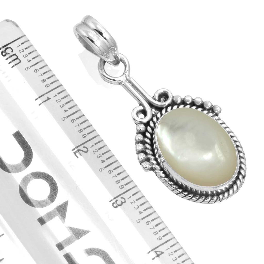 925 Sterling Silver Pendant Women Gemstone Handmade Jewelry Engagement Gift Blue Green Purple Copper Turquoise Pearl Lapis Mother Of Pearl Solitaire