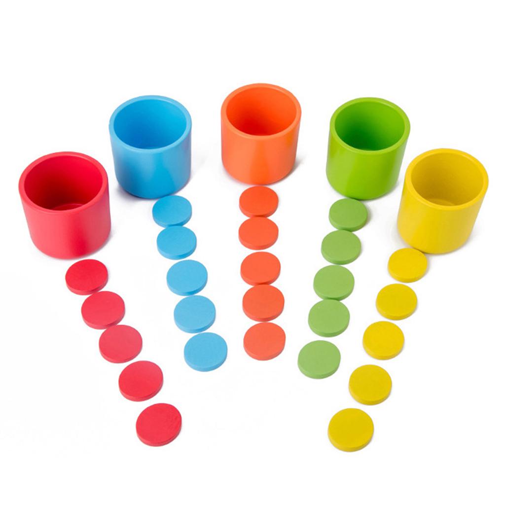 Satın alın Colorful Counting Matching Cups Sort, Count & Color ...
