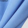 INCERUN Men Lapel Neck Solid Color Stitching Texture Casual T-shirt Tops