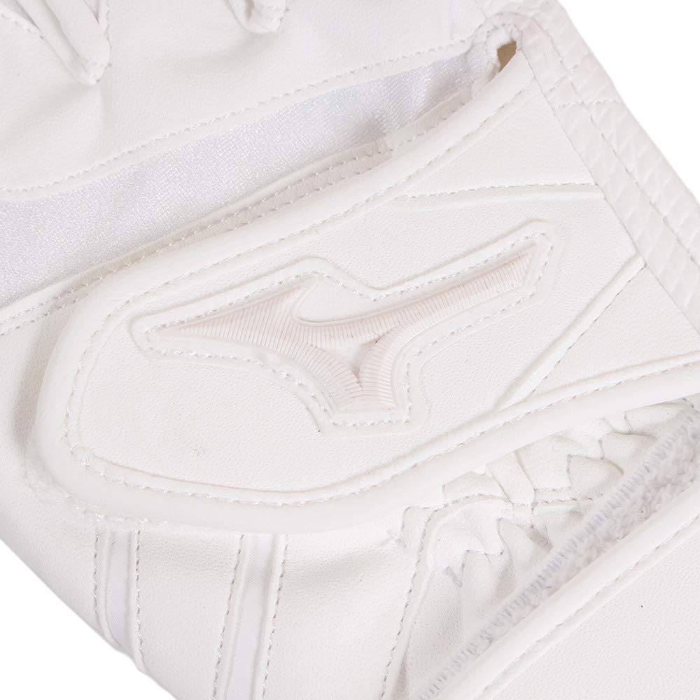 Mizuno Global Elite RG Junior Batting Alb x Mănuși JM, Alb,