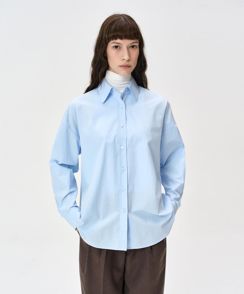 RIDIFI Drop Shoulder Classic Collar Shirt (Sky Blue)