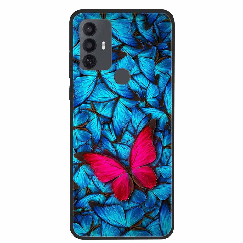 For TCL 30 SE Case Luxury Soft Silicone Protective Animals Phone Cover for TCL 305 306 Case 30SE TPU Funda for TCL30SE Cartoon