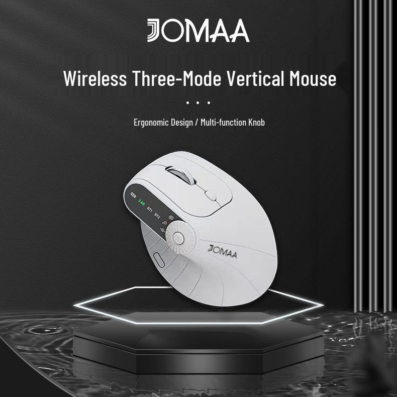 JOMAA Ergonomische kabellose Bluetooth wiederaufladbare vertikale leise Maus