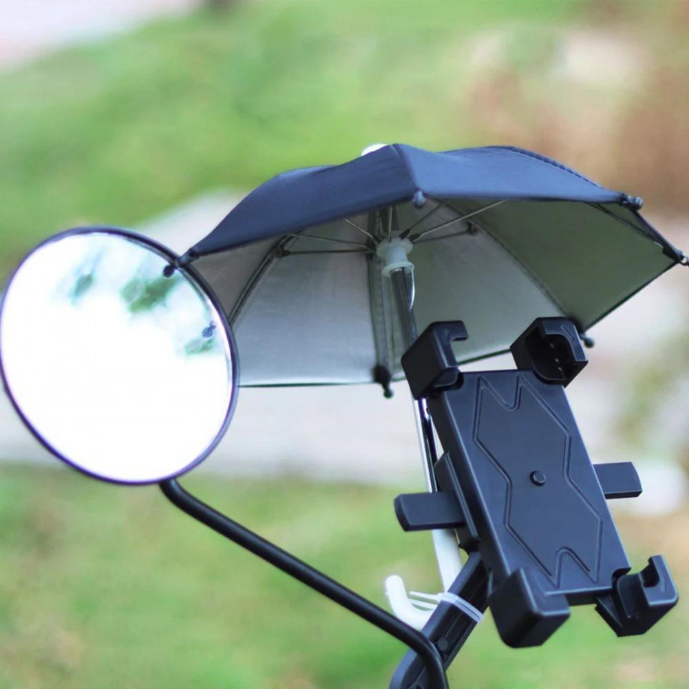 Phone Umbrella For Sun Cell Phone Umbrella Stand Outdoor Waterproof Umbrella Mobile Phone Holder For Bicycle And Motorcycle Decoration