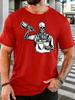 Vintage Skull Barista Pour Coffee Graphic Unisexs Soft Cotton Short Sleeve Tshirt Loose Cafe Worker Casual Daily Streetwear Tee