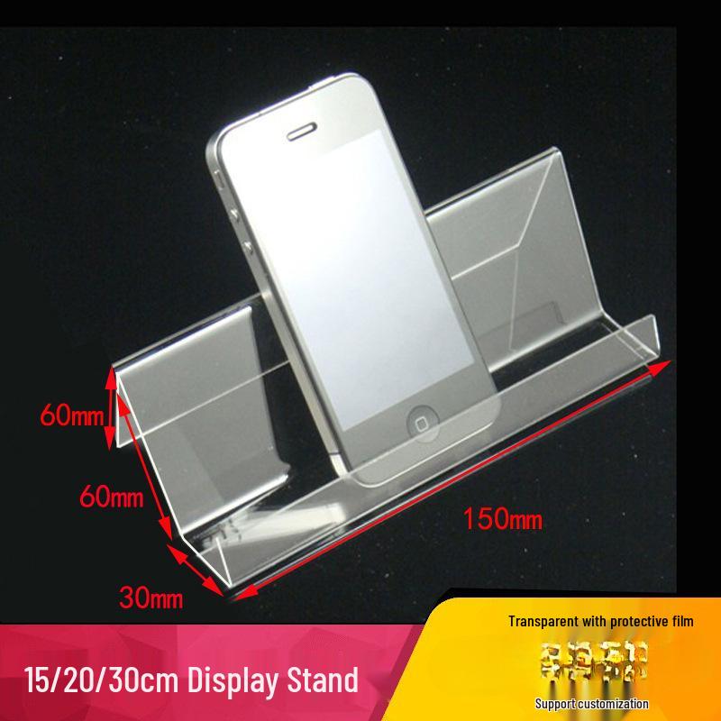 Acrylic Single-Layer Rectangular Phone Stand