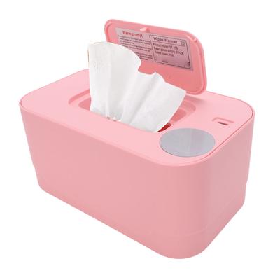 Baby Doekjes Warmer Grote Capaciteit Baby Doekjes Warmer Houder Dispenser USB Oplaadbaar voor Reizen Roze