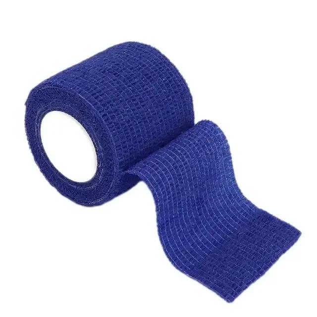 1roll 2.5/5/7.5/10cm*4.5m Non Woven Elastic Self Adhesive Bandage Cohesive Bandage for Sports Fixing Finger Wrist Leg  camping