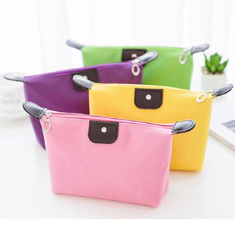 Dumpling Makeup Bag Foldable Travel Cosmetic Organizer With Handheld Design For On The Go Use