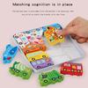 Montessori Wooden Puzzle Toys for Children 3D Vehicle Animal Wood Jigsaw Puzzle Game Baby Learning Educational Toy Kids Gift