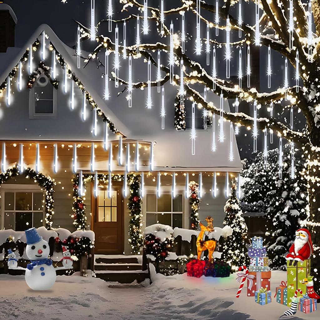 Adecorty Christmas Lights Outdoor, Meteor Shower Light UL Certified