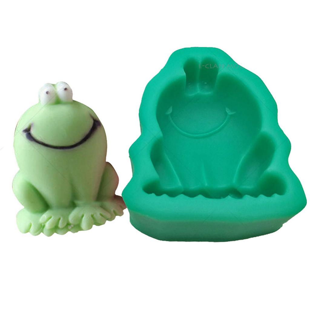 Cute for Frog Shaped Silicone Mold 3D Fondant Mould DIY Cake Decor Candy Dessert Mould Home Kitchen Baking DIY Supplies