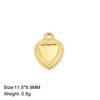Fashion Love Heart Charms Stainless Steel Gold DIY Pendant for Earring Necklace Bracelet Jewelry Making