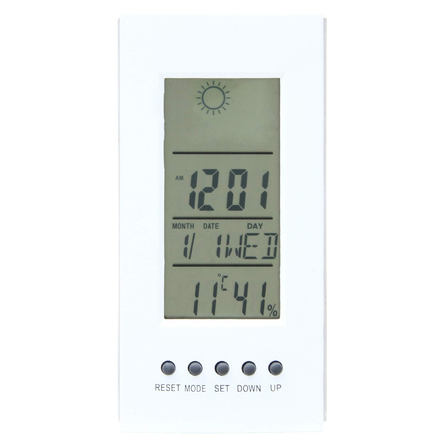 

Fujiboeki Table Clock White Height 11cm Digital Brome 99068