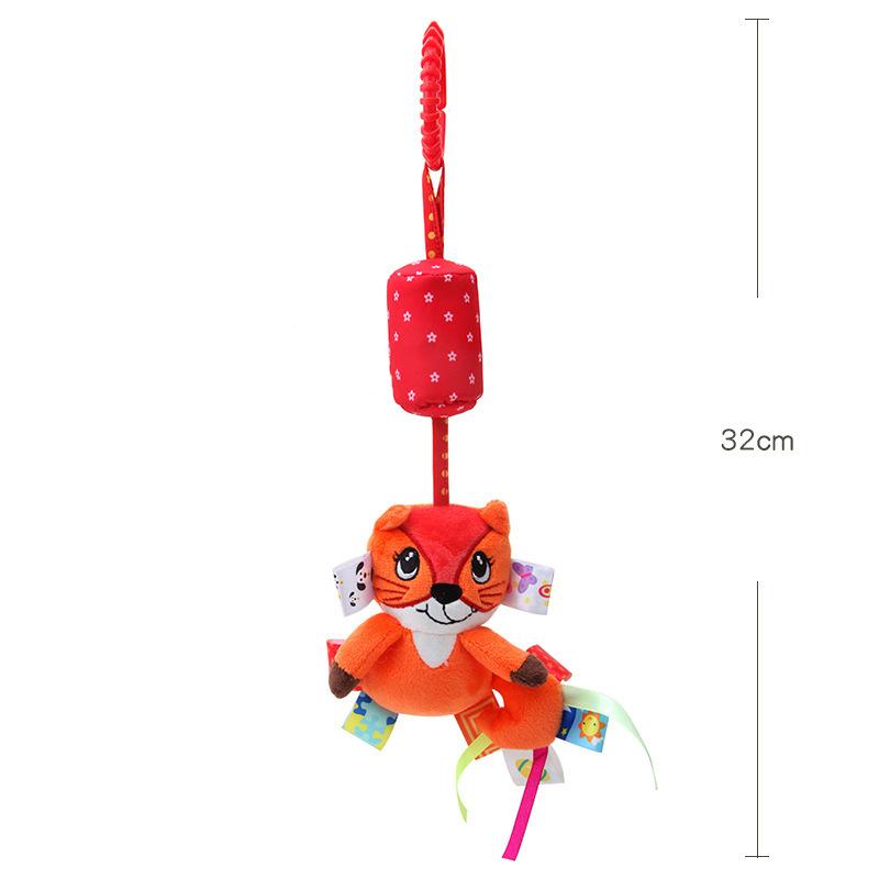 New Baby Rattles Bell Toy Soft Stuffed Animal Rattle Hand Grip Toys Pendant Stroller Crib Bed Teether Hanging Toy 0-24 Months