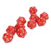 10PCS Polyhedral Dice Set Plastic Lightweight 20 Sided Dice for Role Playing Table Games