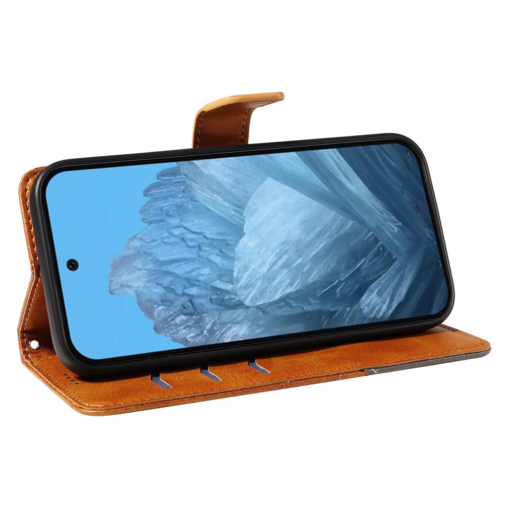 For Google Pixel 10 Pro/10/9 Pro/9 Case Geometric Line PU Leather Phone Cover with Card Holder