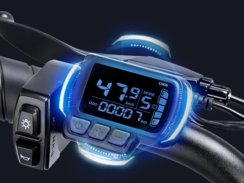 Vélo Électrique YVY 20"Fat Moteur 1000W 48V 15AH Ebike de Ville Autonomie Max 80Km Charge 150Kg Noir C20 Lite