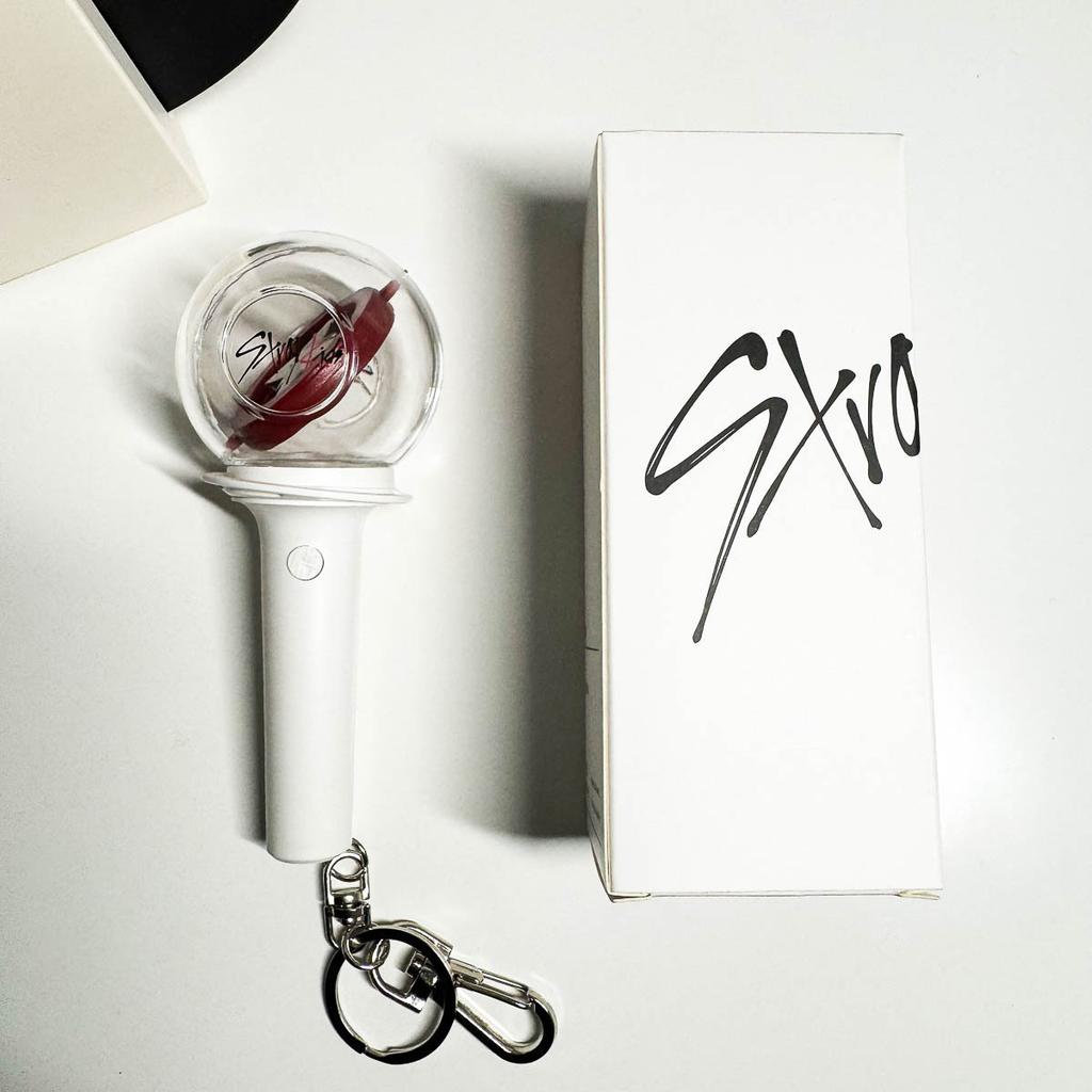 Kpop Stray Children SKZOO Official Style Keychain 1st/2nd Gen Lightstick LED Glowing Pouch Charm Fans Present Birth Date Gift: Pouch Charm