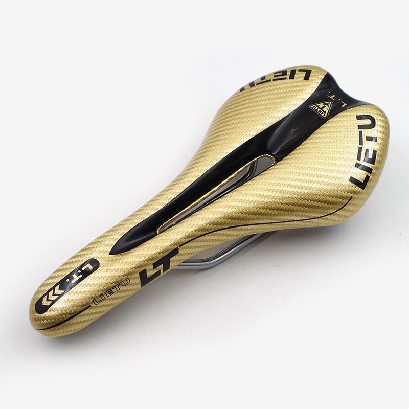 LIETU Bicycle Saddle Leather Carbon Bike Saddle MTB Road Bike Front CushionCycling Gel Seat Cover Selle Italia Bicyclespare Part