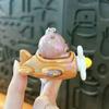 Cute Capybara Car Pendant Cartoon Capybara Aircraft Key Ring  Bag Charm