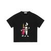 Crew Neck T Shirt Black Lighter and Joint Cartoon Print Casual Wear for Men and Women Streetwear Fashion Summer Outfit