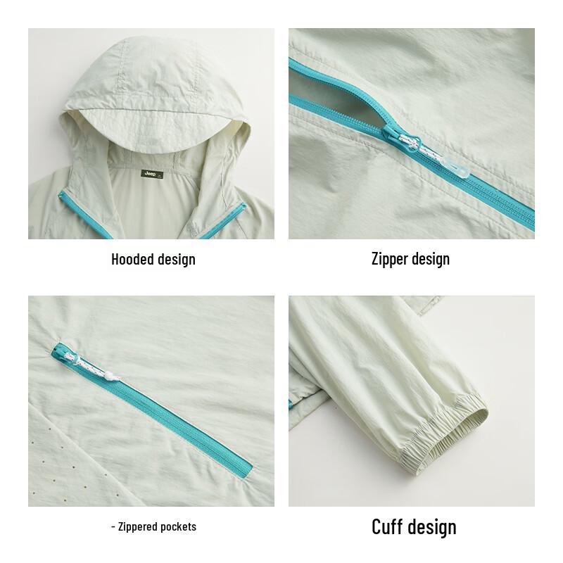JEEP Men's Outdoor Ice Silk UV Protection Hooded Jacket