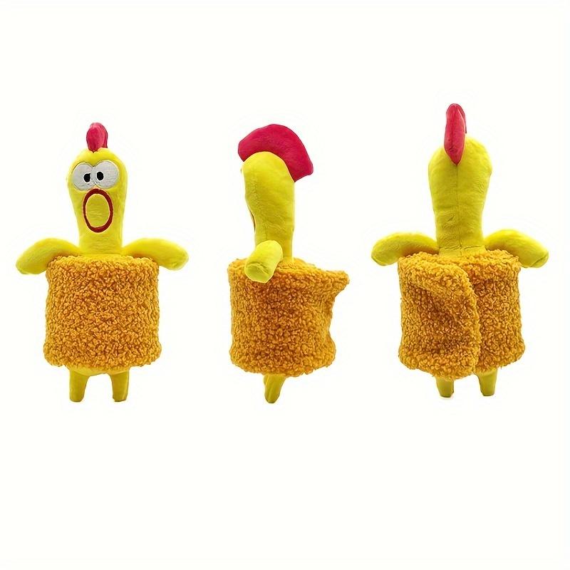 Interactive Chicken Design Squeaky Dog Toy - Hide and Seek Food Feature, Suitable for All Breeds, Durable Bite Resistant Cartoon Pattern