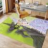 Wicked Bubbles Pattern Polyester Office Carpet Chair Mats, Home Decor Dormitory Floor Protector with