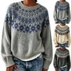 Women's Colorblock Crewneck Pullover Sweater for Everyday Casual Wear