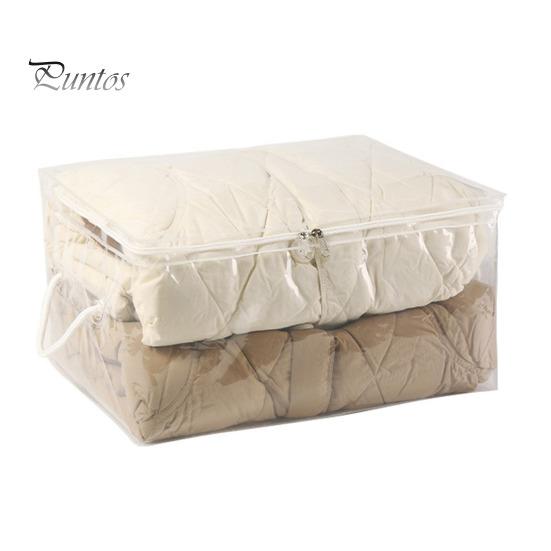 

Сумка для хранения одеял с двойными молниями, большая вместимость, прозрачный дизайн, водонепроницаемая, легко моется, многоразовая влагостойкая сумка для хранения M