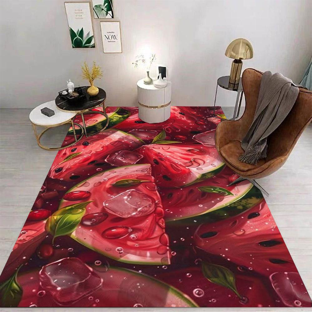  Fruit Carpet Cartoon Living Room Bedroom Kitchen Sofa Table Balcony Rug Non-slip Washable Mat Exquisite Home Ornaments