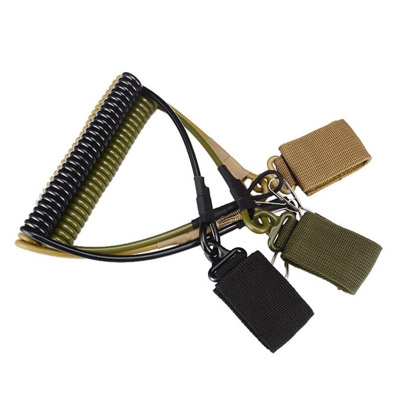 Buy Sling Tactical Pistol Elastic Lanyard Spring Retention Rope ...