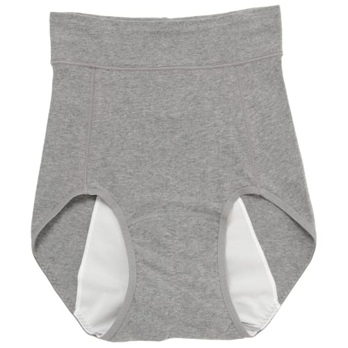 

Atsugi Shefree Nighttime Deep-Length Sanitary Panties, Cotton Blend, Women s, Gray, 87465AS