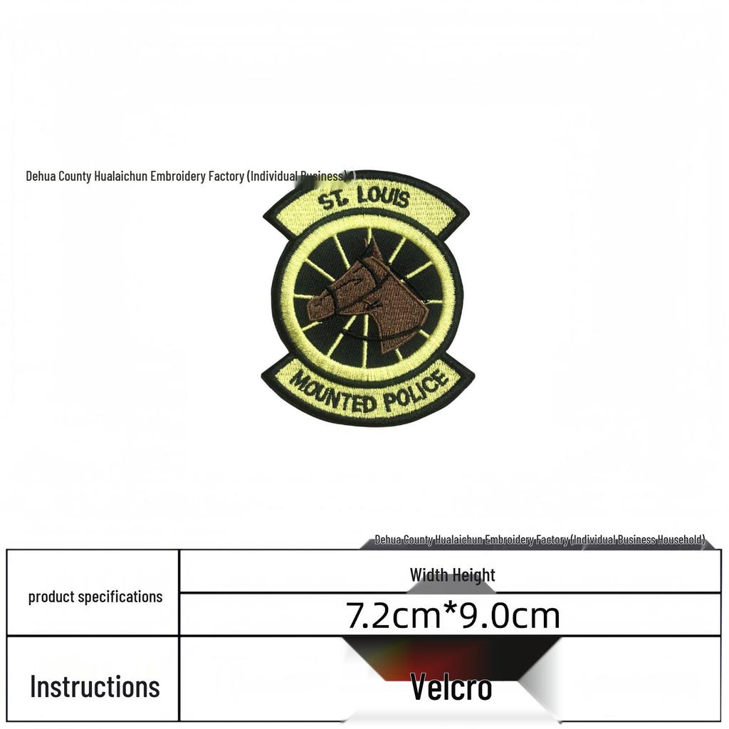 European & American Creative Velcro Patch: Round Embroidered National Flag Arm Badge Morale Appliqué