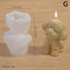 Precioso Molde de Silicona para Velas de Animales 3D Mascota Perro Diy Aromaterapia Yeso Vela Molde de Resina Molde para Fundición Artesanal de Jabón Decoración del Hogar