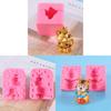 Creative Silicone Molds Shaped Cake Moulds Cartoon Biscuit Baking Pans Microwave Heat Resistant Baking Mo