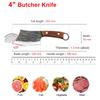 Cuchillo de cocina profesional, cuchillo de cocina para cortar pescado, mango de madera de acero inoxidable, cuchillo de carnicero sin hueso, cocina de chef