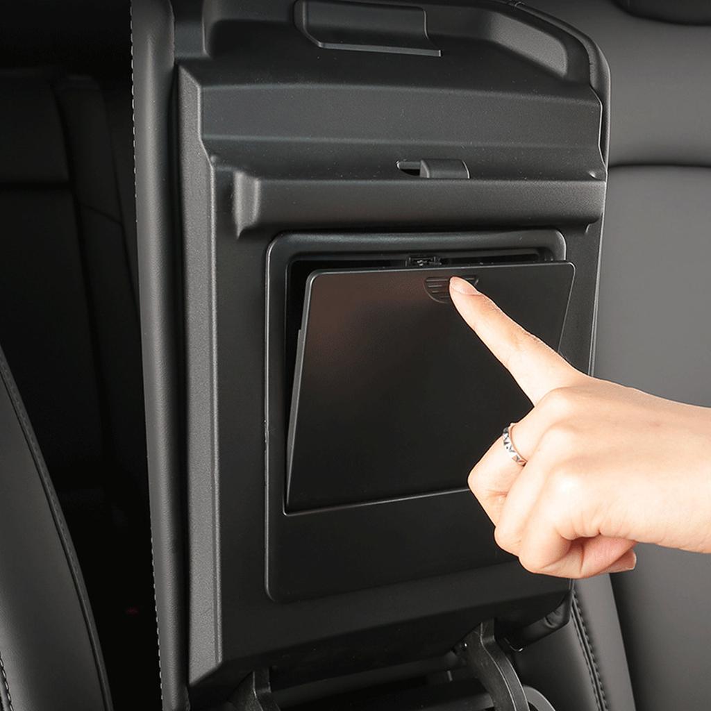 Stealthy Car Center Console Storage Tray For Privacy Protective Interior Organizer Concealed Compartment Plastic Design