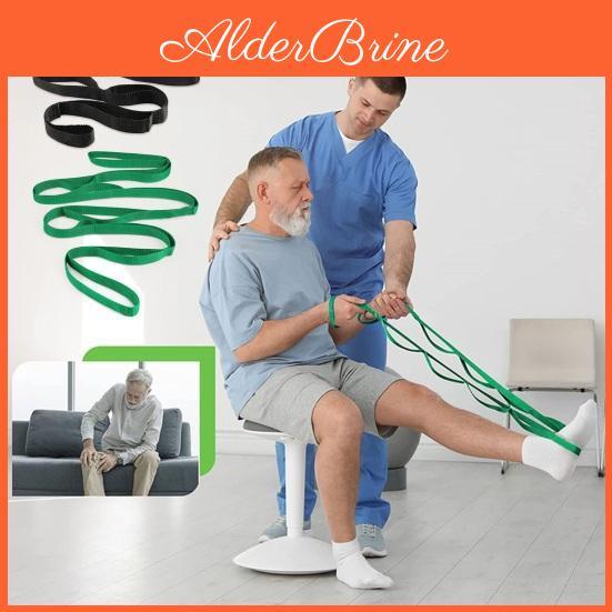 Resistant Nonelastic Strap Wear Stretch Multiple Loop Design Physical Therapy Stretching Strap Yoga Strap For Men Women