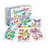 AQUARELLUM JUNIOR Watercolor Coloring Set Paint Set for Children and Adults Made In France Authentic Japanese Product and - - - (Flowers Butterflies)